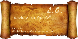 Laczkovits Ottó névjegykártya
